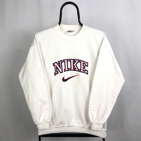 nike vintage sweater weiß|vintage nike sweater men.